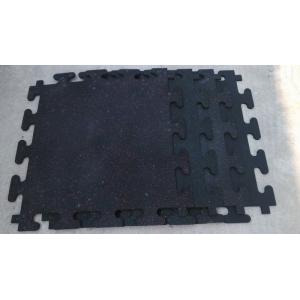 elastic non-toxic noise reduction interlock EPDM color flecks rubber tiles