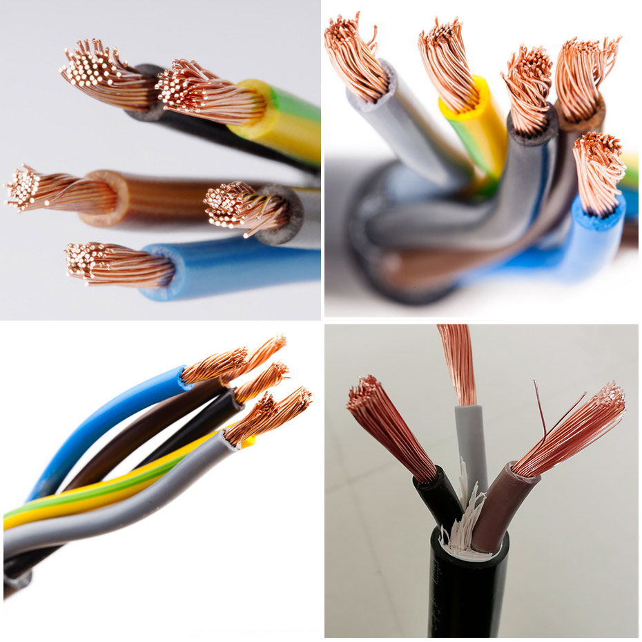 PVC Insulated Copper Conductor RVV Cable for Lighting and Production Equipment 300/500V