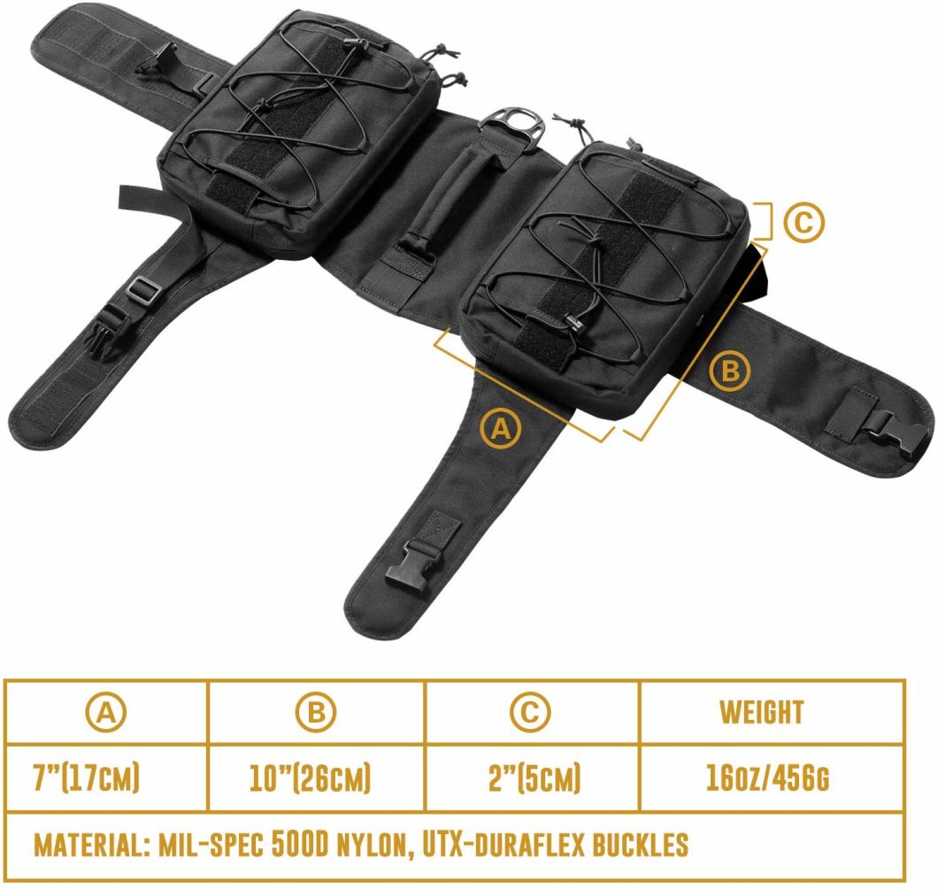 Hiking Gear 2 in 1 Detachable Saddle Bag Dog Backpack
