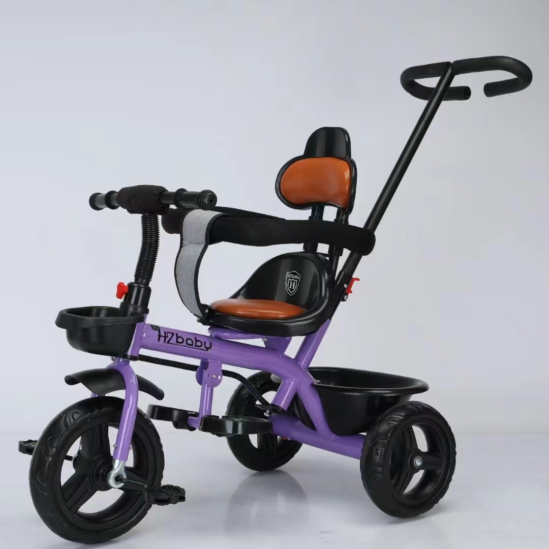 Kids Smart Tricycle With Push Bar For Ages 2-5