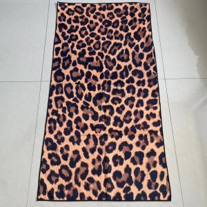 China wholesale large microfiber beach towels with logo custom print  sand free beach towel leopard print beach towel on sale