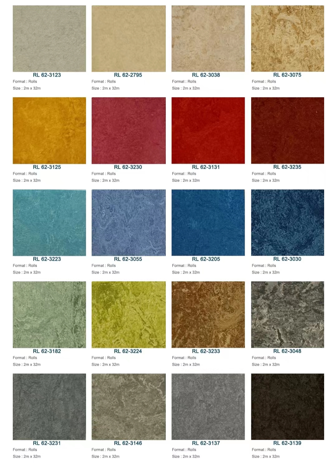 Vinyl Grey Linoleum Flooring Ecological Thick Lino Flooring With PUR Coating