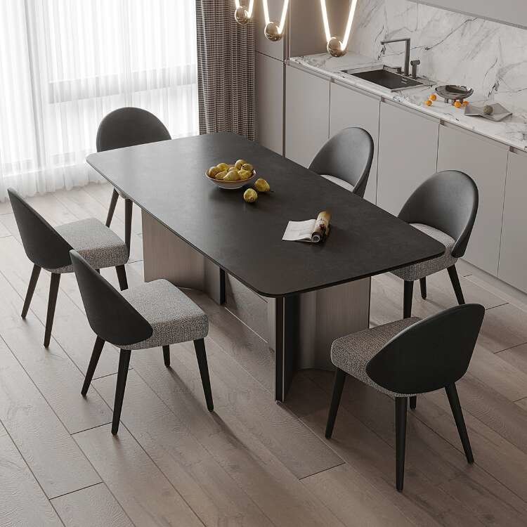 OEM ODM Customized Size Square Dining Table Set For 8