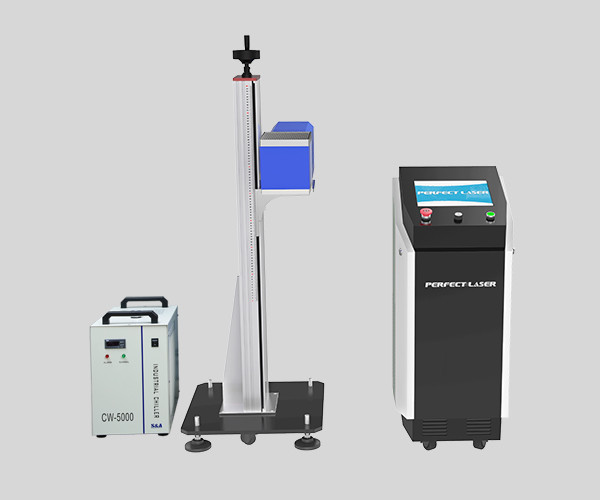High Resolution Industrial Co2 Laser Printer 7000mm / Second Marking Speed Water Cooling