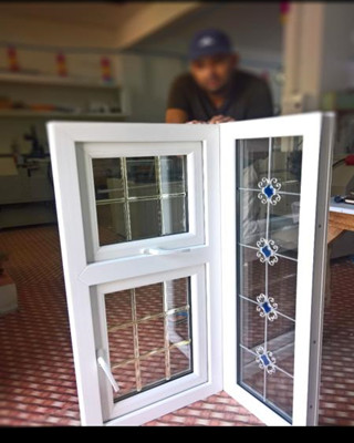 5*8mm Upvc Georgian Bar Flower Decorative For Double Glass