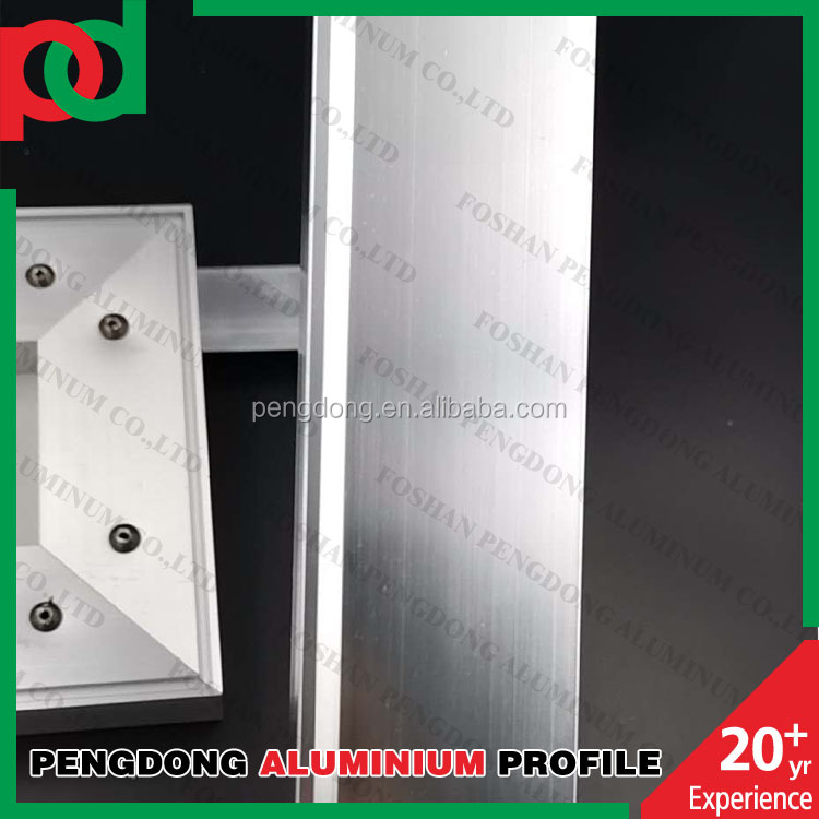 Glossy Silver Anodized Aluminium kitchen profile