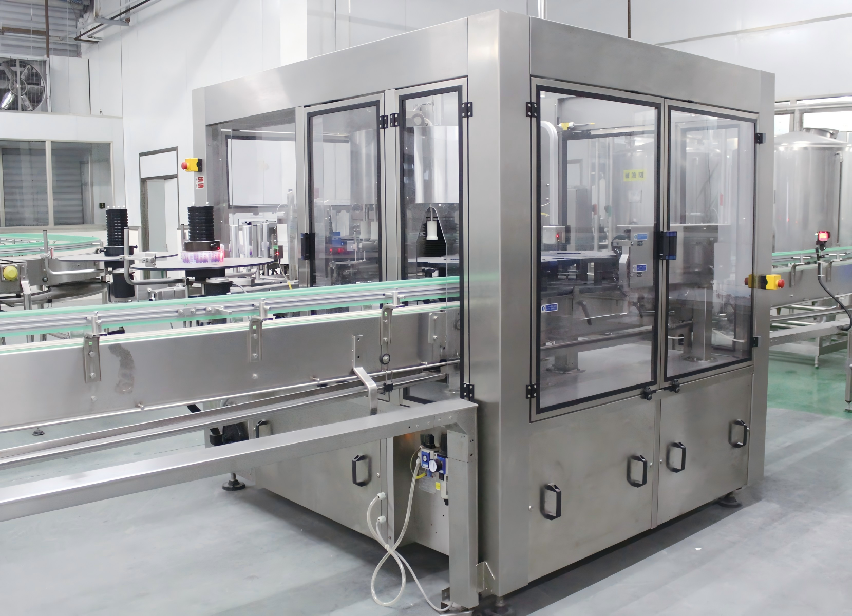 600BPH PET Bottled Water Pressure Sensitive Labelling Machine Applicators