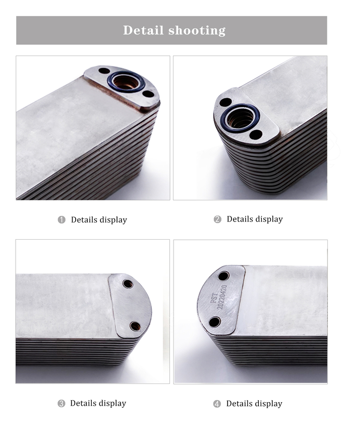 Auto Cooling System ISX15 QSX15 Engine Oil Cooler 4955830 4965482 13P Engine Parts