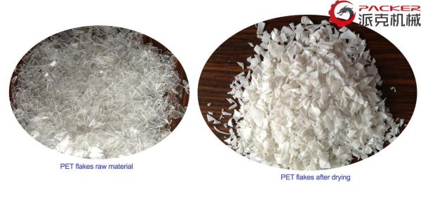 PVC PET Bottle Washing Recycling Line Optional Color Electric Cabinet High