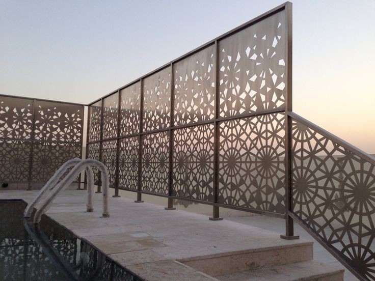 Powder Coating Aluminum Carved/ Engraved Mashrabiyia Panels For Hotels/Villa/Lobby Interior Decoration