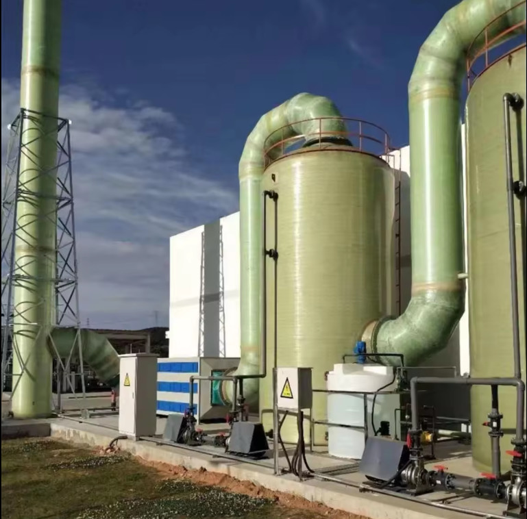 Tail Gas Absorption FRP Desulfurization Tower Anti Aging Lightweight