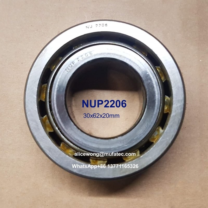 NUP2206 Cylindrical Roller Bearings 30x62x20mm Cylindrical Roller Bearing, Steel Cage