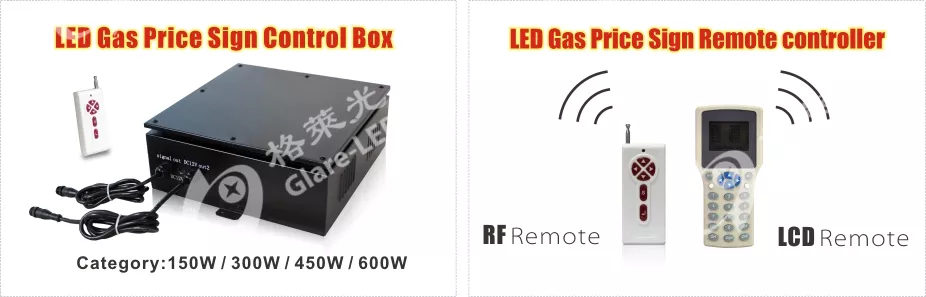 8 Inch Red LED Petrol Display Graphics Display for Outdoor Waterproof LED Advertising
