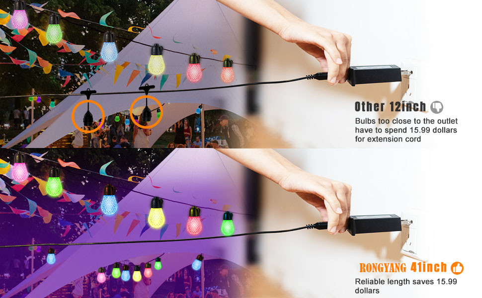 Christmas Infrared RGB String Light DC 5V 48ft Remote Control For Party