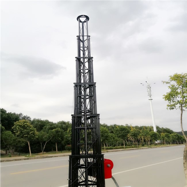 Ground Penetrating 70ft 10 Sections Winch Up Tower