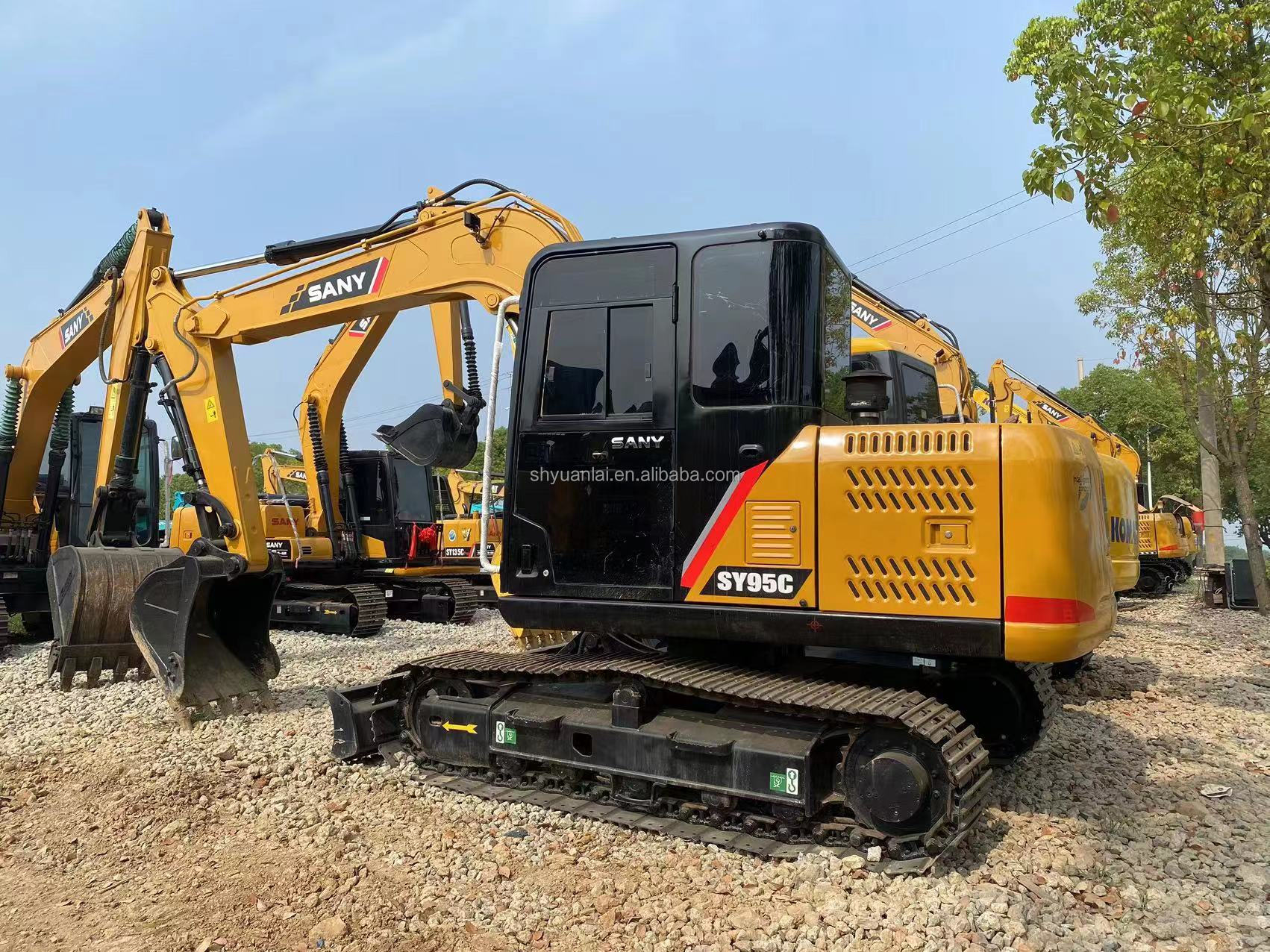 53.8KW Original Color Sany Used Excavator 95c for Construction