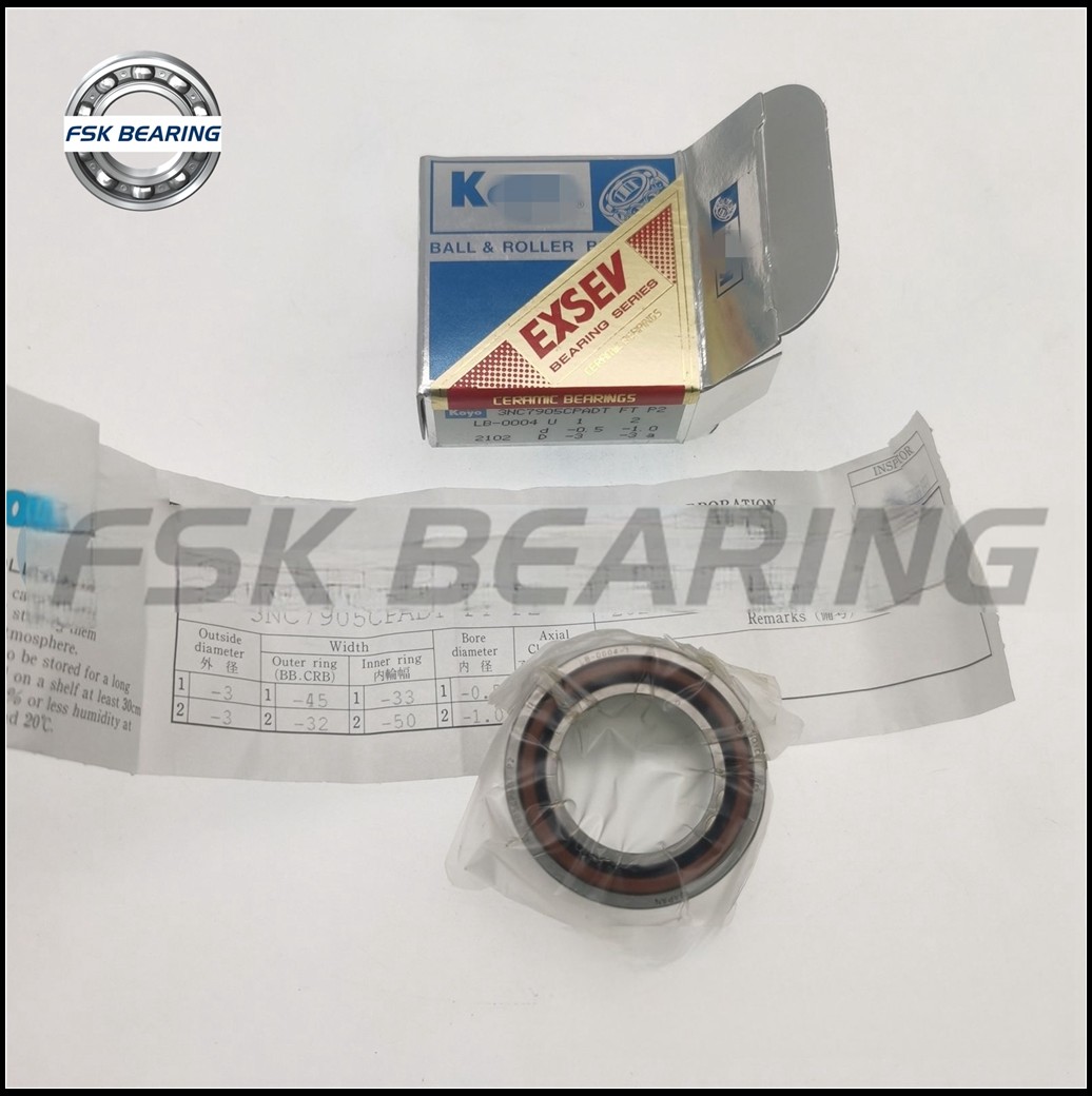 Euro Market 3NC7905CPADT FT P2 Ceramic Angular Contact Ball Bearing For Auto Parts
