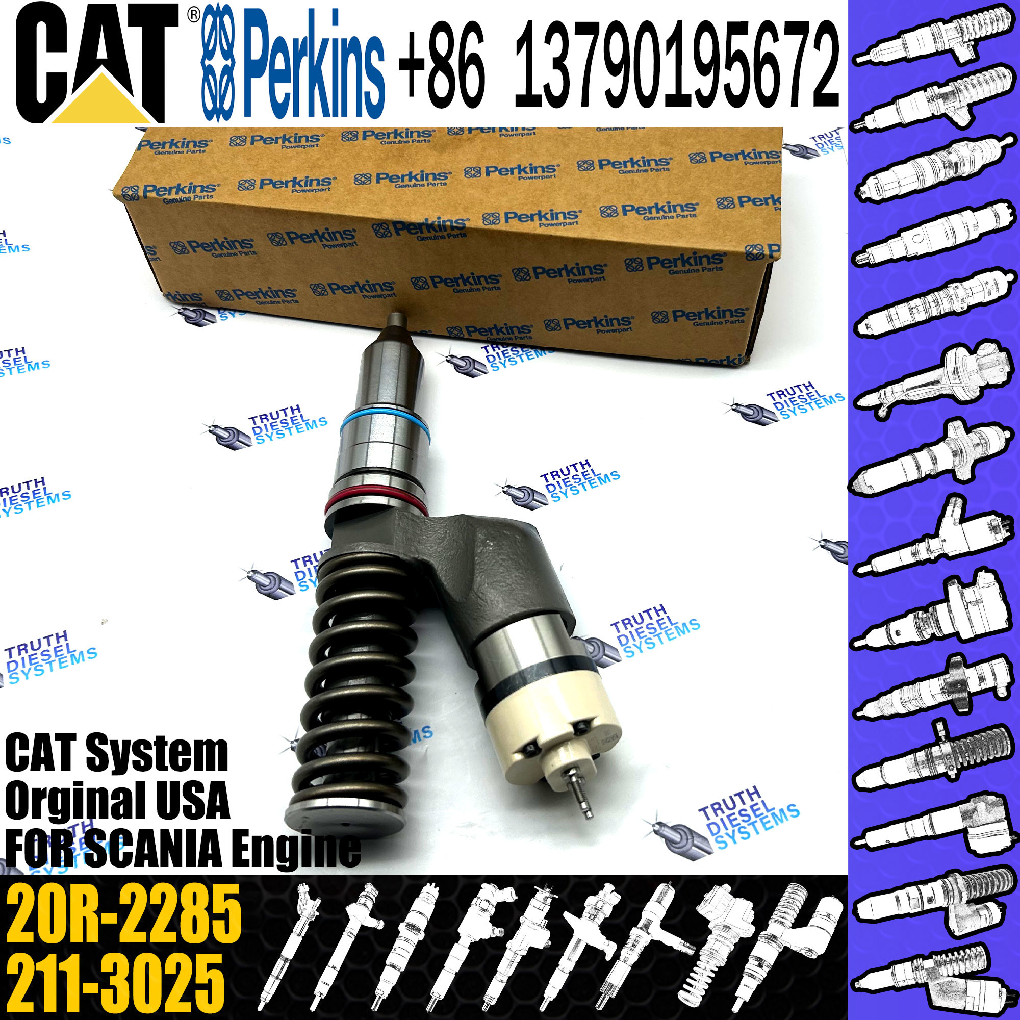 C15 C18 Engine Fuel Injector 289-0753 291-5911 294-3500 20R-1308 20R-2285
