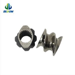 Parallel Co Rotating Twin Screw Plastic Extruder Cobalt Alloy Screw For Lithium