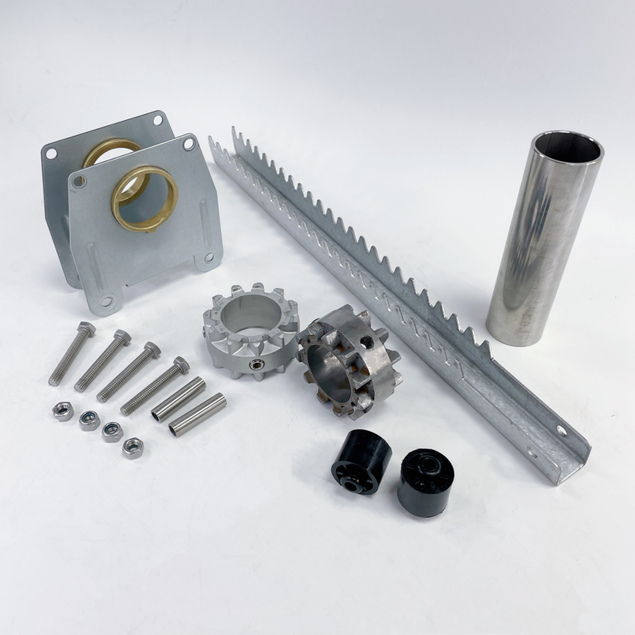 Galvanized Steel CNC Machining Services Sliding Motor Track Stamping Parts For Greenhouses