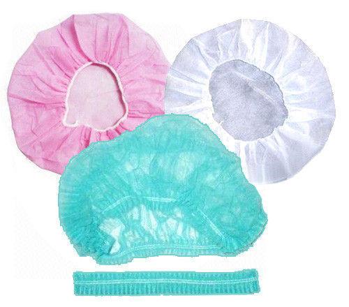Customised Disposable Bouffant Surgical Caps , Non Woven Bouffant Cap