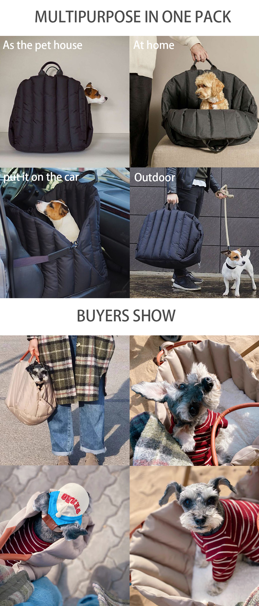 Dog Cat Bag Pet Travel Bag Sustainable Pet Hosue Portable Transport Chat Kedi Cantasi