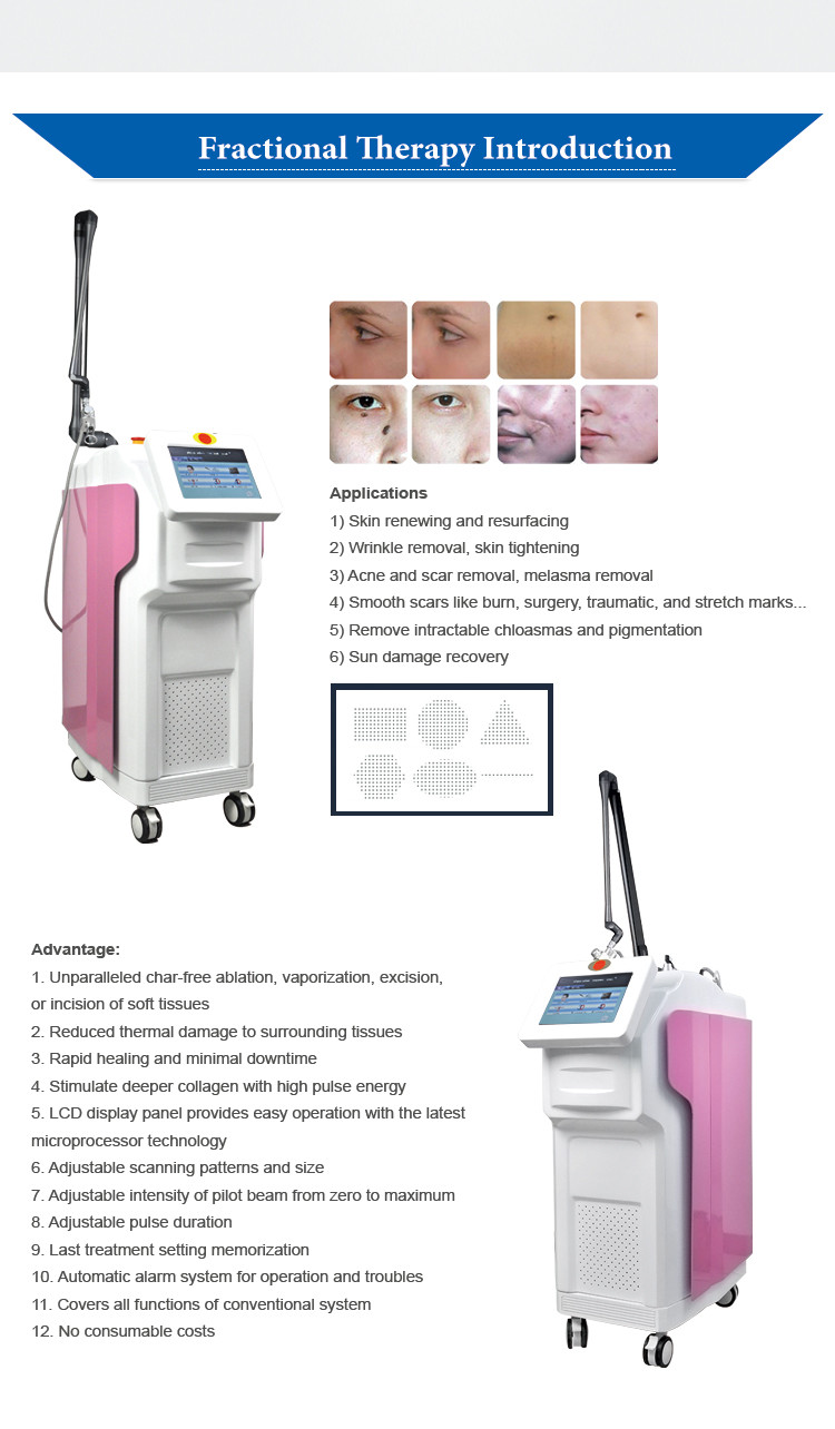 635nm Skin Rejuvenation Laser Machine Medical Co2 Laser Machine 5mw