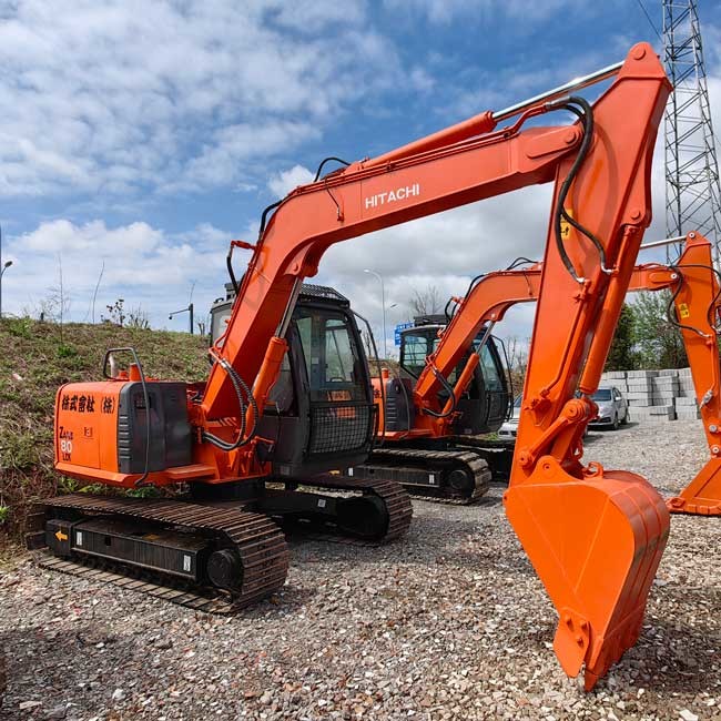 Used Original Excavator HItachi ZX80 Compact Crawl Excavator 0.28m3 Bucket Capacity
