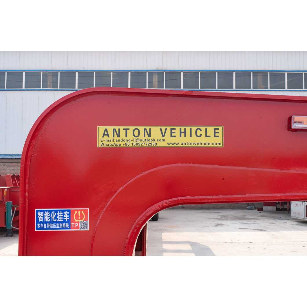 Multi 3/4/5 Axles Flatbed Semi Trailer 20FT 40FT Flatbed Truck Lorry Container Transport Trailer
