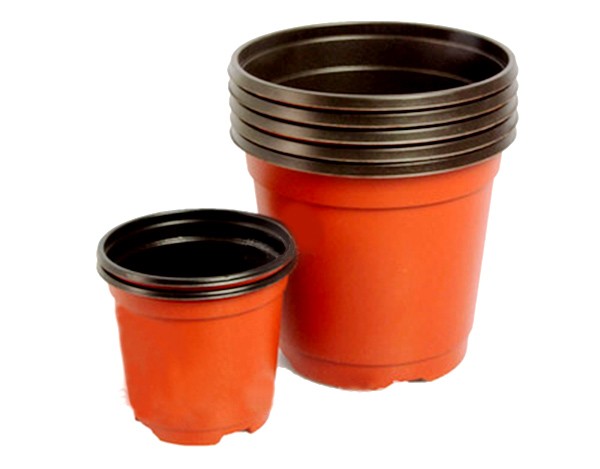 high-quality hydroponic fresh flower pot pp double color plastic flower pot with competitive price.