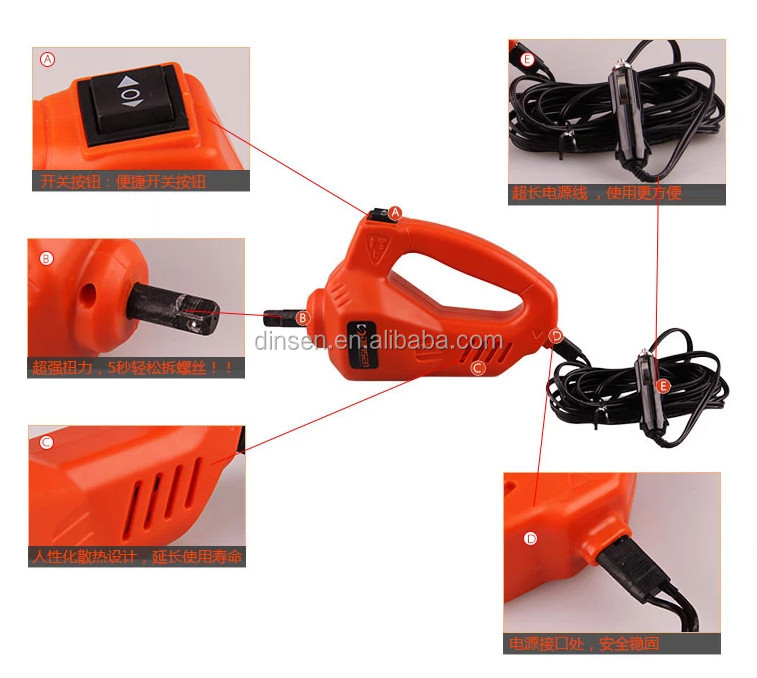 Multifunctional 12v Electric Hydraulic Jack Metal Material BMC Packing