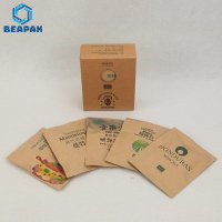 Accept Custom logo and printing Aluminum Foil Small Coffee Pouch 3 Side Sealed Drip Coffee Bag