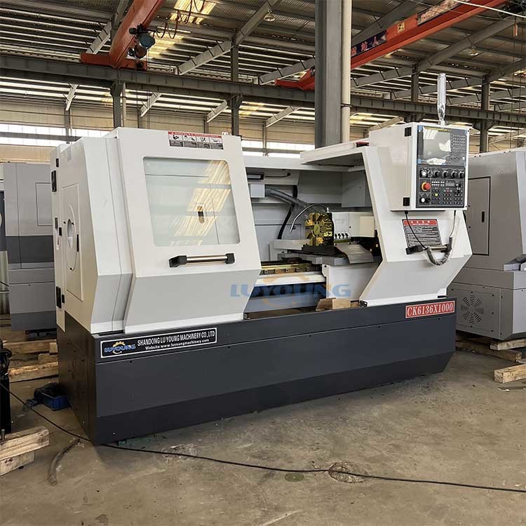 Horizontal Cnc Lathe Machine CK6136 750mm 1000mm CNC Turning