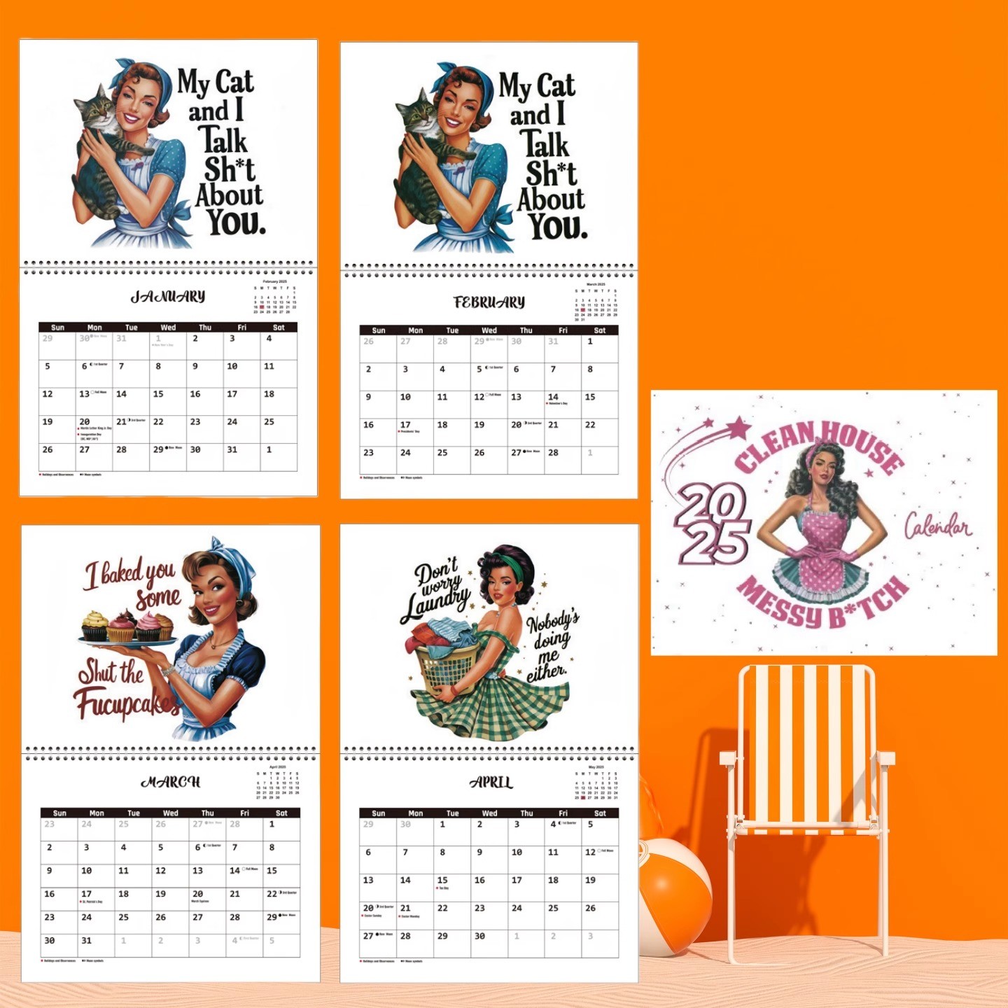 Organize Business With Paper Custom Wall Calendars In Monthly View Layout