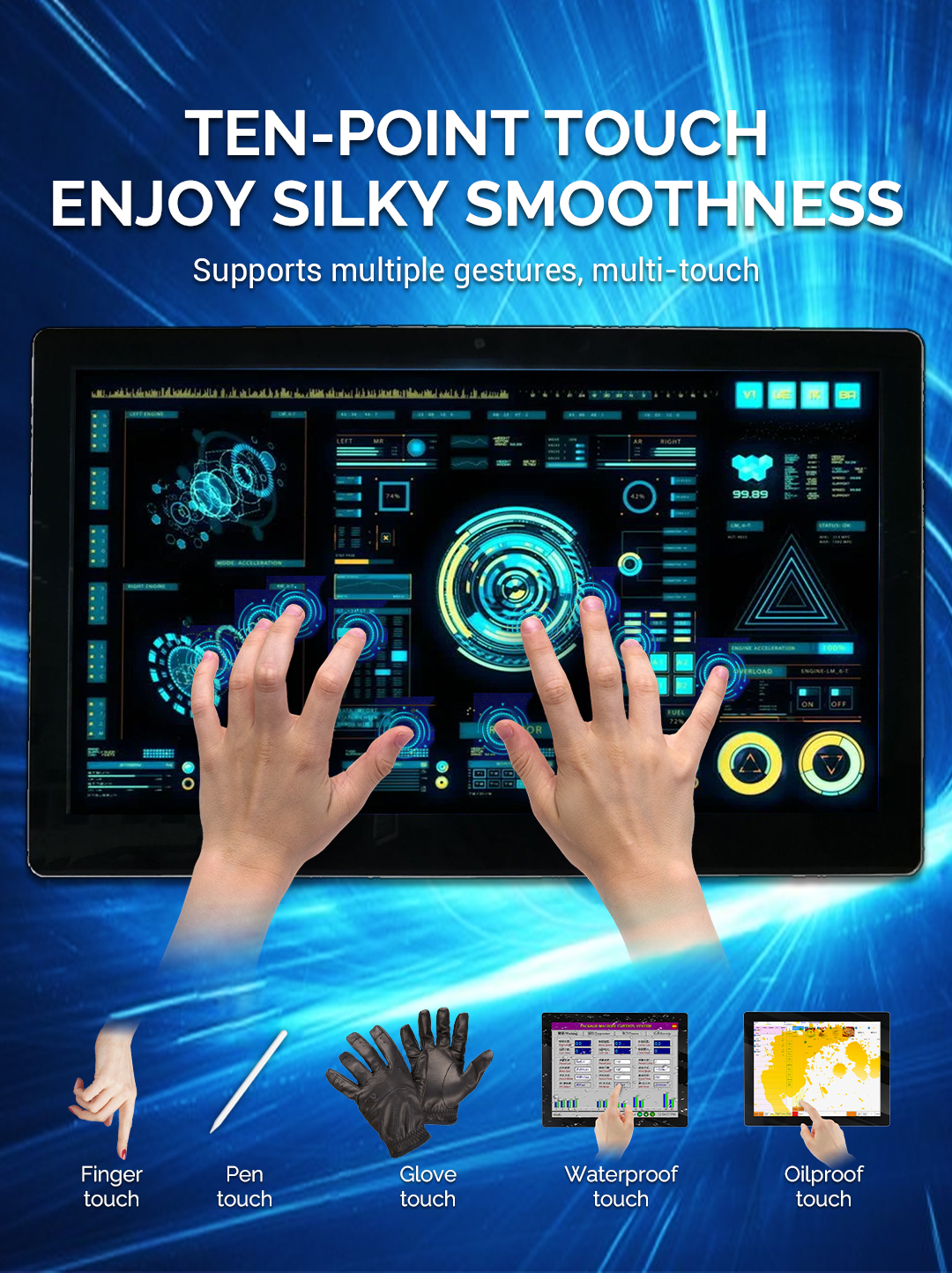 27 Inch RK3288 Touch All In One PC OEM Education Interactive Flat Panel Android