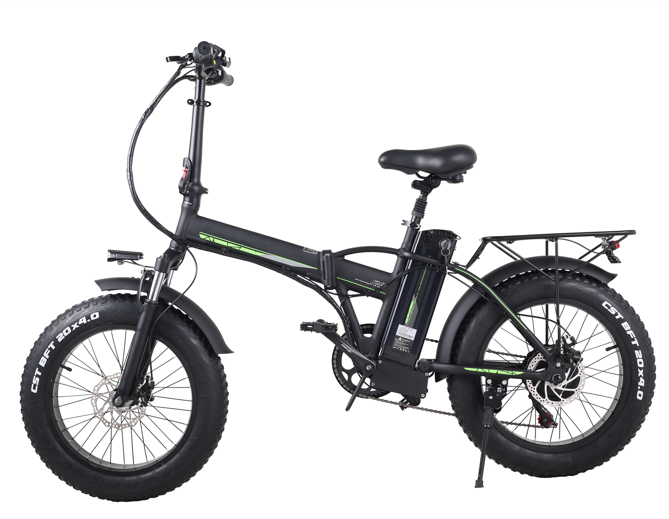 48V 500W Fat Bike Electric 20 Inch Foldable Snow Bike With 48V 15Ah Lithium Battery