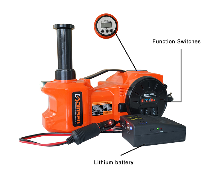5t Hydraulic Electric Jack Car Lifting 65L/min Airflow 2 in 1 Car Lifting