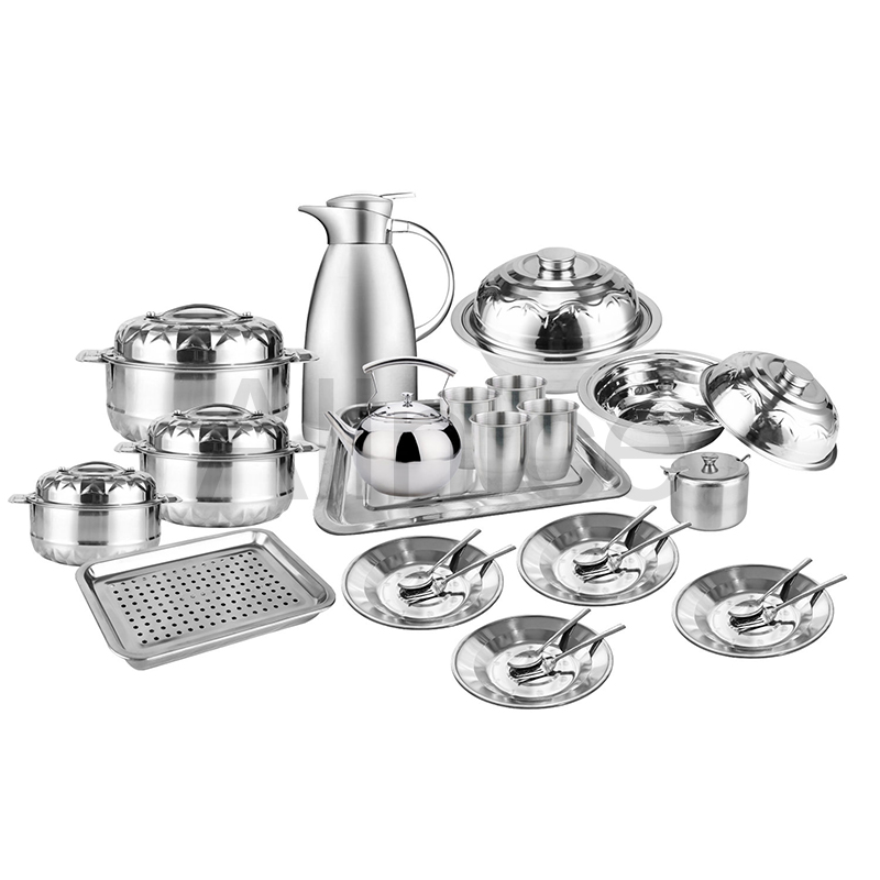 Family cookware sets stainless steel kitchenware random match style
