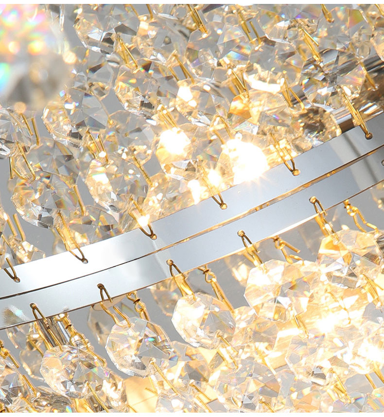 Living Room Ceiling Lamp Luxury Crystal Atmospheric Hall lounge lights(WH-CA-75)