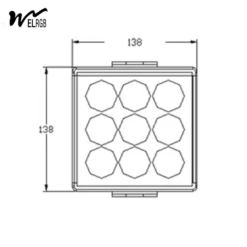 Remote Projection Outdoor Working Light Exterior Wall Wash Lighting