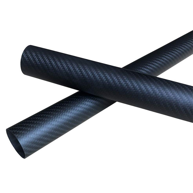 High Quality Matte Carbon Fiber Round Tube Customized 25MM 30MM 50MM Carbon Fibre Tube