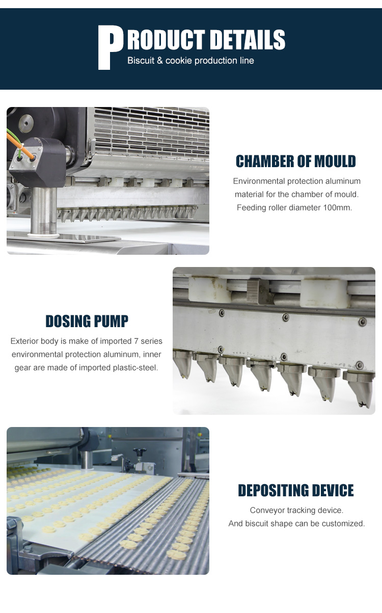 High Quality Automatic Round Cookie Biscuit Making Machine Biscuit Processing