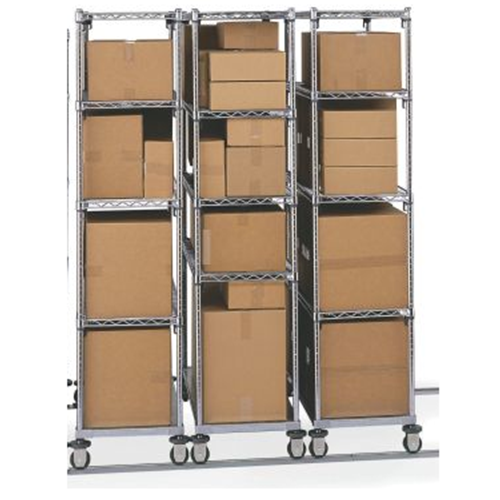 bumper for compact wire shelving