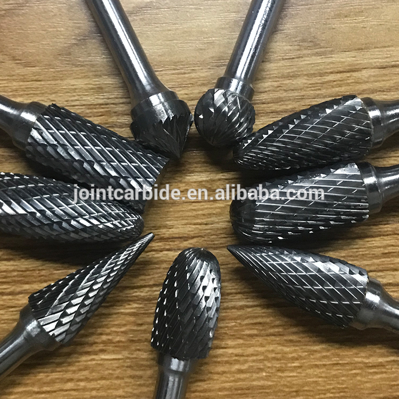 High Hardness Double Cut Carbide Rotary Burr Set Good Mechanical Stability
