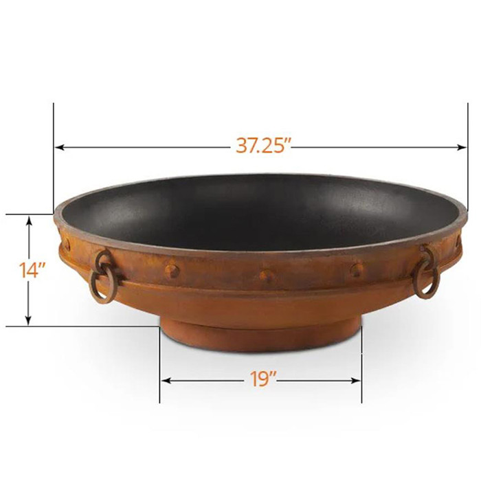 Modern Fireplace Outdoor Heating Corten Steel Wood Burning Fire Pit Garden Outdoor Firepit 