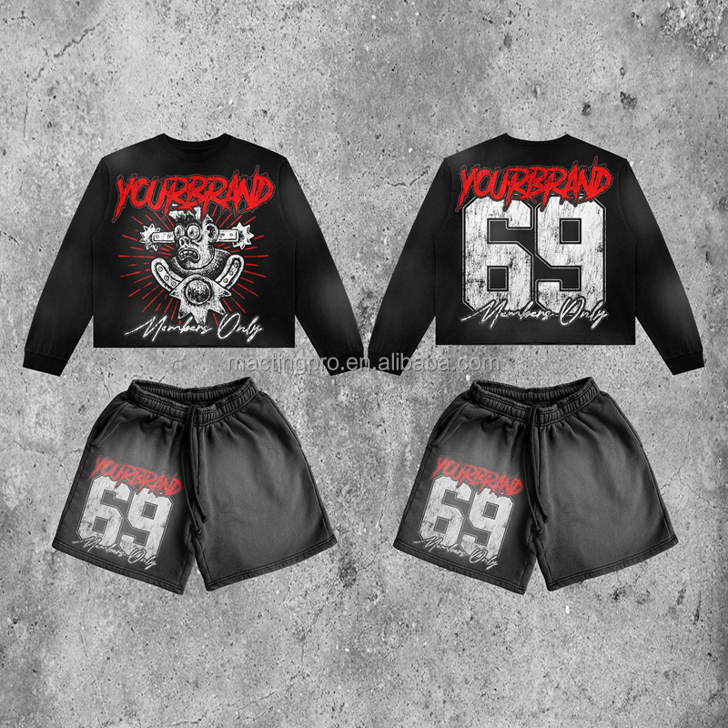 Support Customized Logo Men's Anti-Static Sportswear Tracksuit Vendor Track Short Set