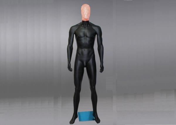 Fiberglass Full Body Men's Shop Display Mannequin With Iron Wire Head Eco