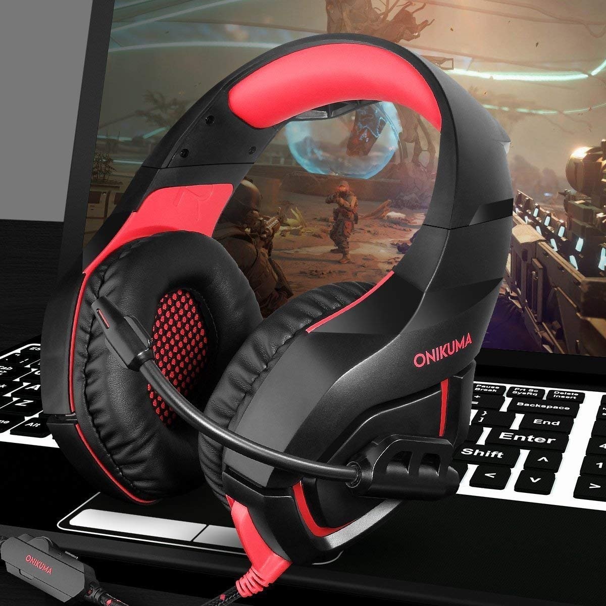 PS4 32ohm 2.2m DC5V Surround Sound Gaming Headset