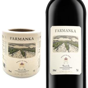 Texture Paper Wine Private Label CMYK / Pantone Printing Customized