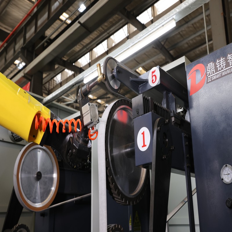 High Precision Low Noise Robot CNC Grinder For Automotive Wheel Hub Hardware Casting Automation Deburring